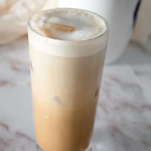 Macchiato Iced Coffee.